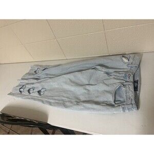 Hollister W32 L32 15R Distressed Light Wash Jeans With Heart Shaped Holes